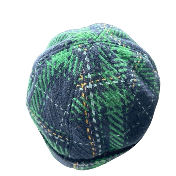 Vintage Scala Pronto Womens Tartan Plaid Newsboy Cabbie Hat Wool Blend One Size - Picture 7 of 11